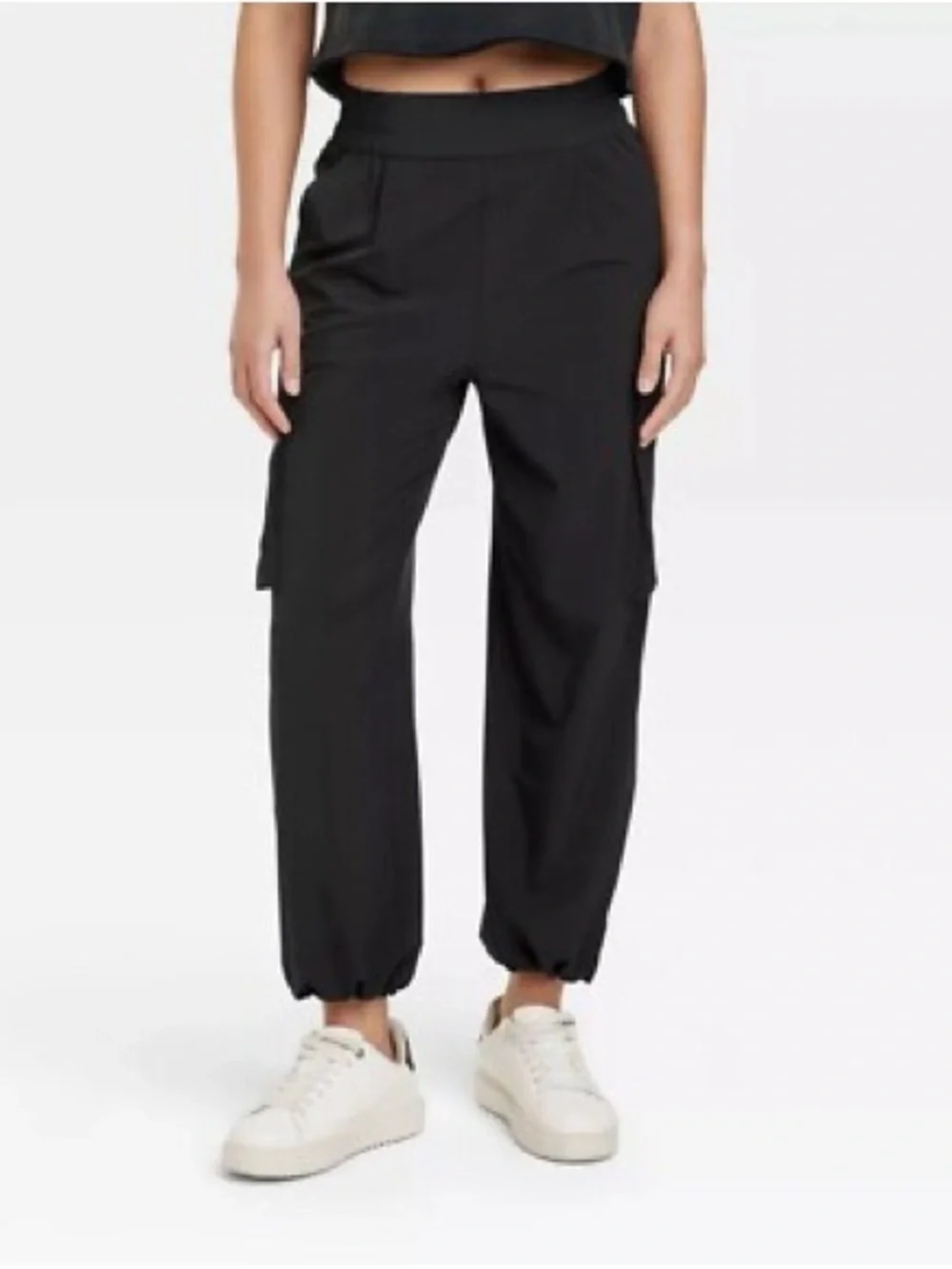 JoyLab Black Cargo Joggers size Large